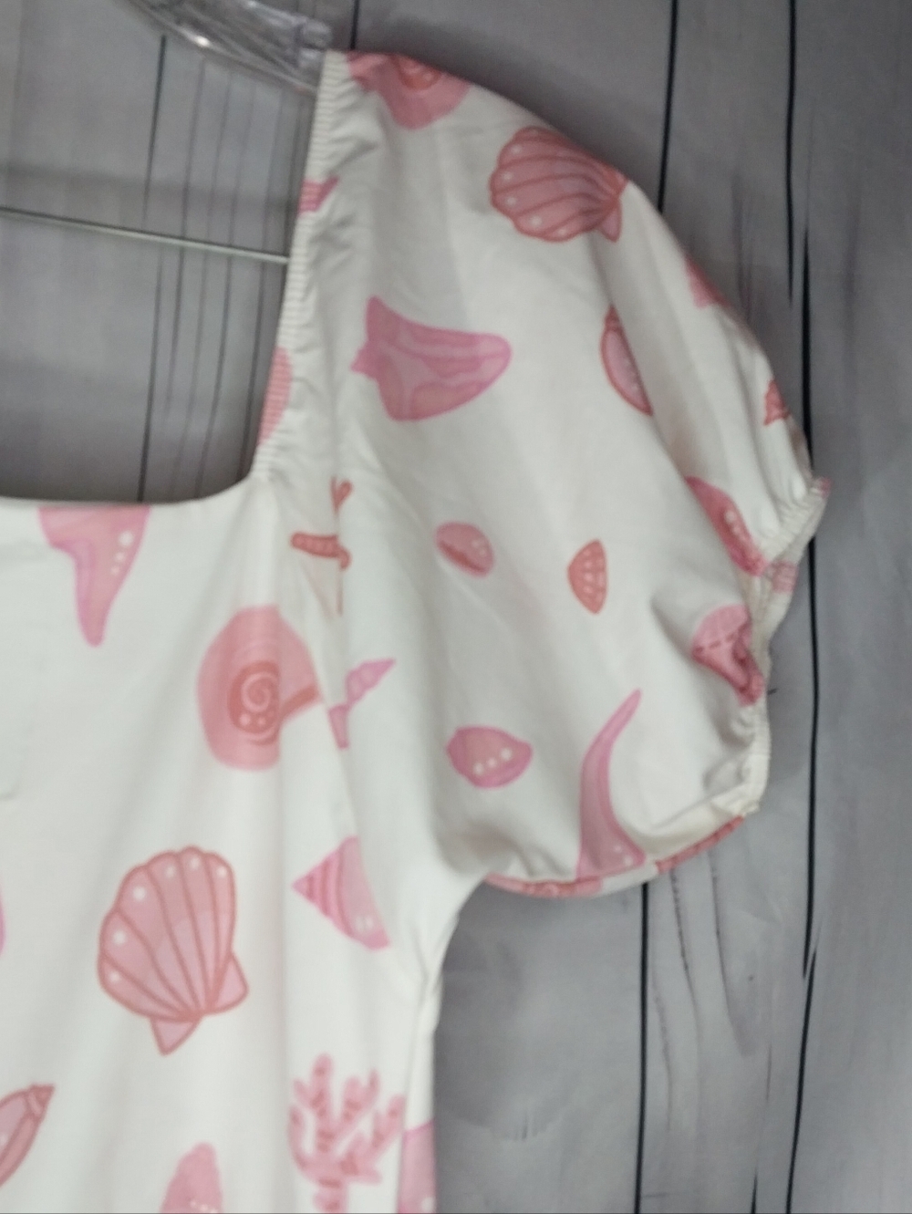 Monica & Andy Organic Life Of The Party Ruffle Hem Puff Sleeve Cottagecore Dress - Picture 8 of 11